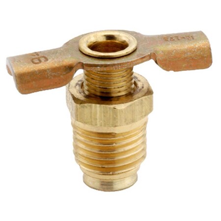 Anderson Metals 59432-04 0.25 in. Male Pipe Thread Automotive Drain, 5PK 776674